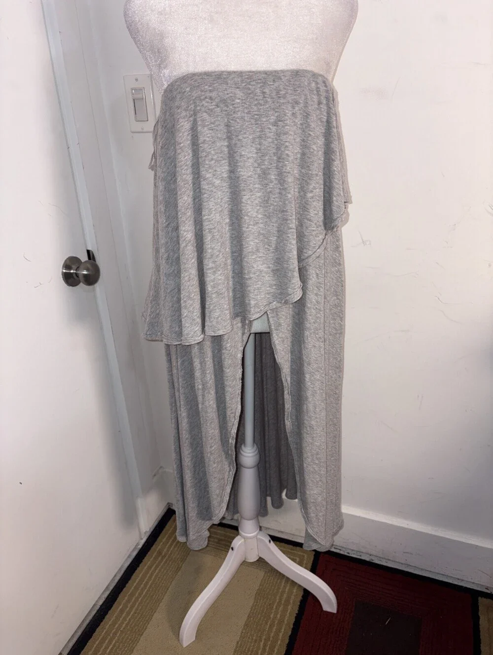 New Free People Layered Wrap Ruffle Maxi Skirt Medium